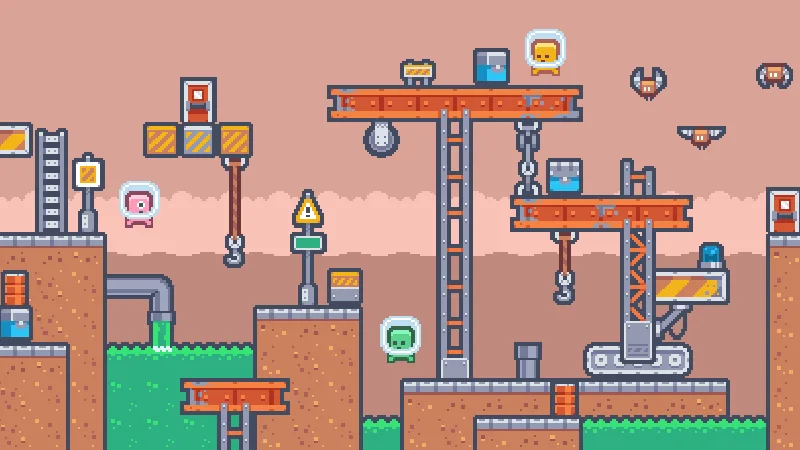 Pixel Platformer Industrial Expansion asset pack preview