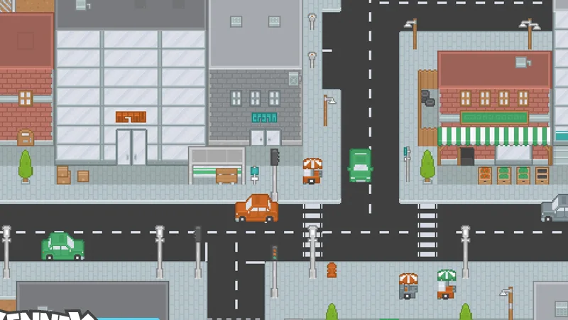 Roguelike Modern City preview from licensed source files