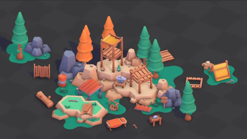 Survival Kit asset pack preview