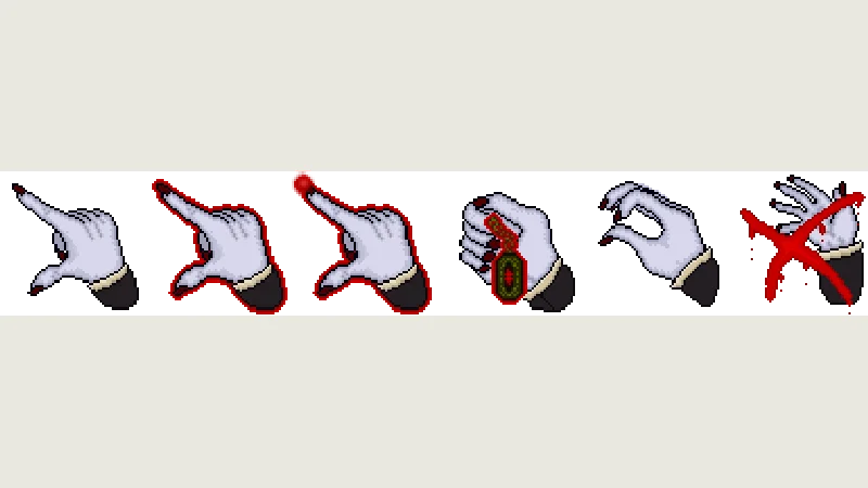 Vampire hand cursor preview from licensed source files