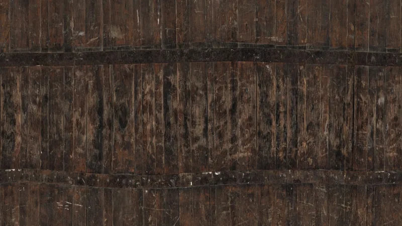 Wooden Barrel preview from licensed source files